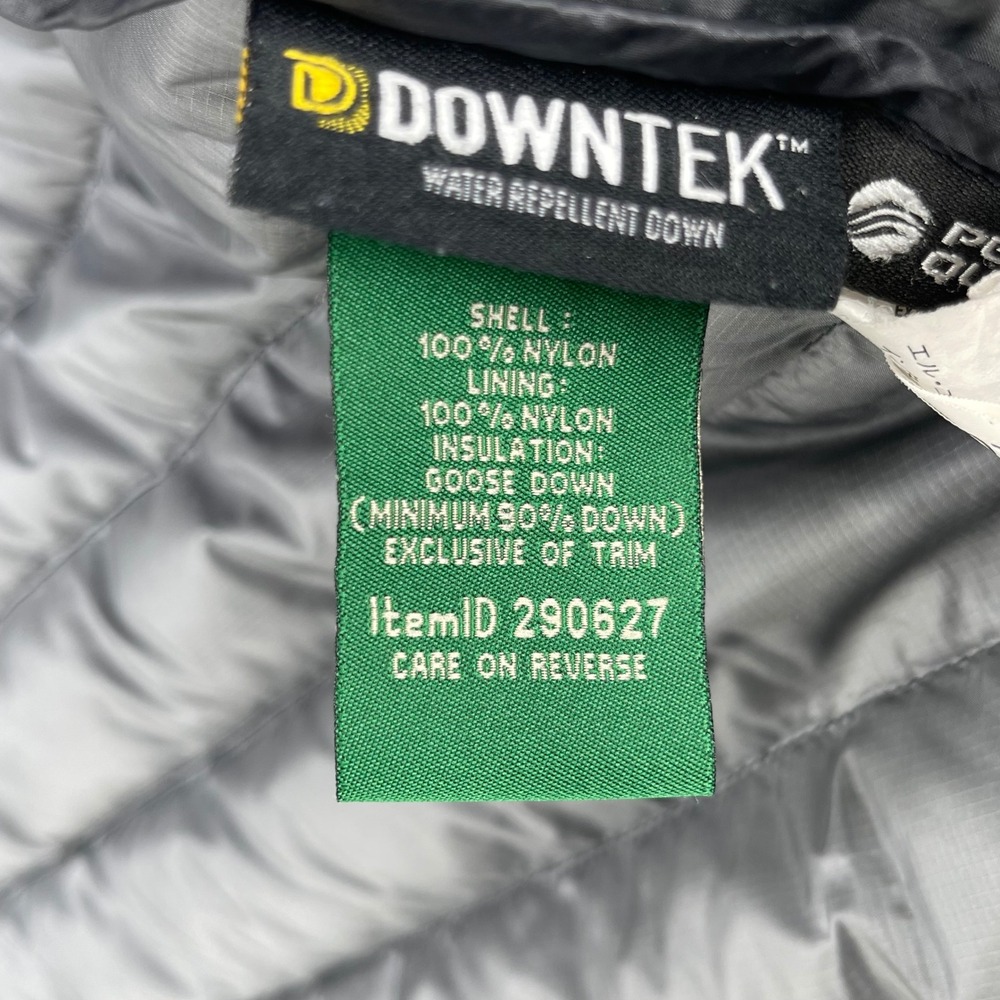 LL Bean Ultralight 850 Down Jacket Men Medium Black DownTek Water Repellent Gorp - Picture 8 of 16